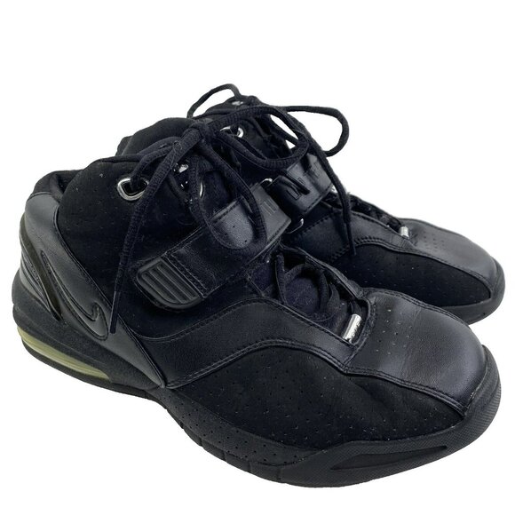 VINTAGE NIKE Shoes Mens Size 7.5 AIR UPTEMPO PREMIER BLACK  307856-001 Sneakers - Picture 1 of 8